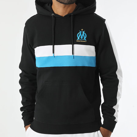 OM - Sweat Capuche A Bandes M24010 Noir