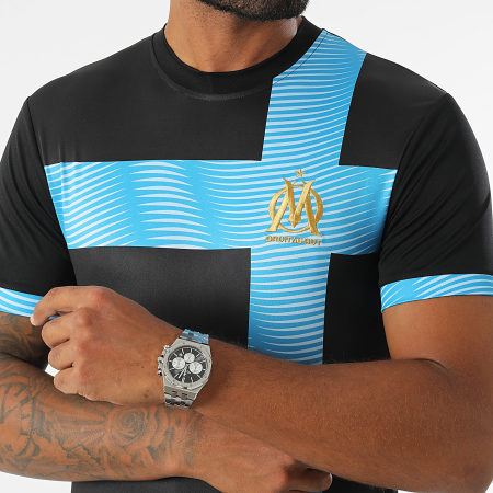 OM - Camiseta Sublime HCM110C Negro Azul claro Oro