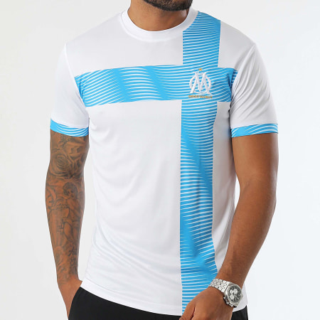 OM - Camiseta Sublime M24007C Blanca Celeste