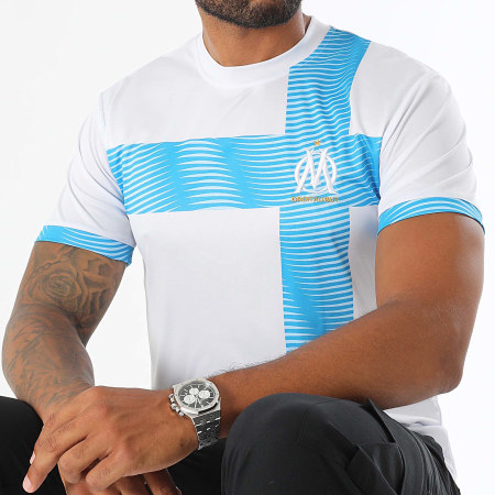 OM - Camiseta Sublime M24007C Blanca Celeste