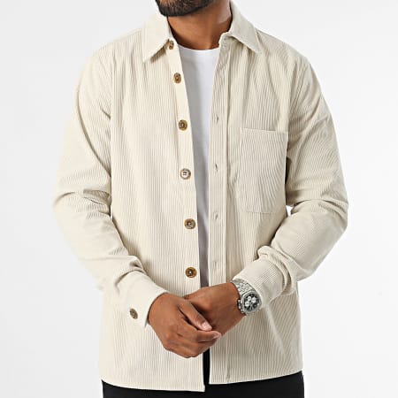 Only And Sons - Tegel Corduroy Licht Beige Overhemd