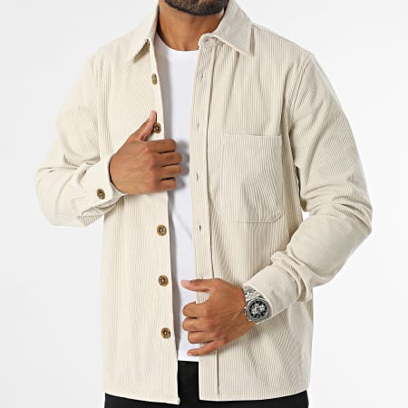 Only And Sons - Sobrecamisa de pana beige claro