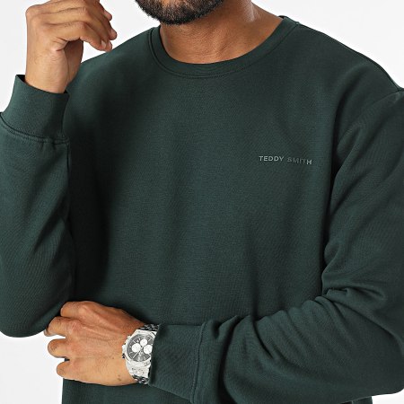 Teddy Smith - Nark Sudadera Cuello Redondo 10816922D Verde Oscuro