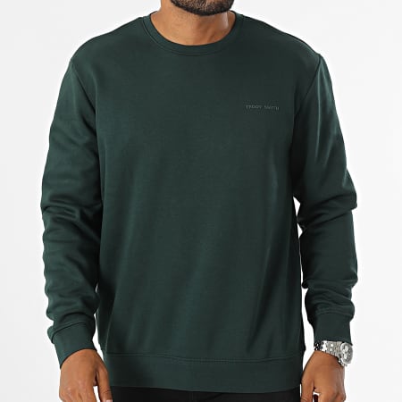 Teddy Smith - Nark Sudadera Cuello Redondo 10816922D Verde Oscuro