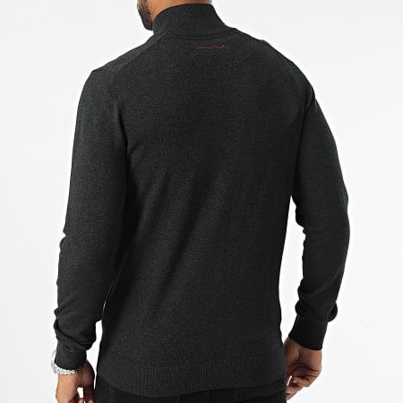 Teddy Smith - Julius 10917003D Charcoal Heather Grey Zip Vest