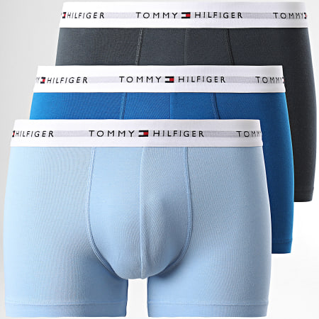 Tommy Hilfiger - Set di 3 boxer 2761 blu reale grigio chiaro antracite