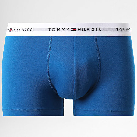 Tommy Hilfiger - Lot De 3 Boxers Trunk 2761 Bleu Roi Bleu Clair Gris Anthracite