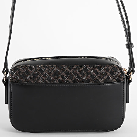 Tommy Hilfiger - Bolso Cámara Jacquard Mujer 7073 Negro Oro