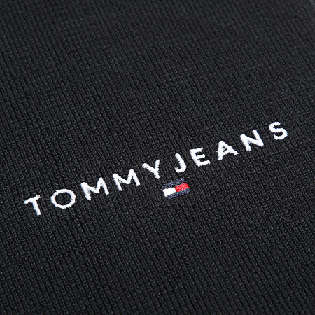 Tommy Jeans - Sciarpa con logo lineare 2649 nero