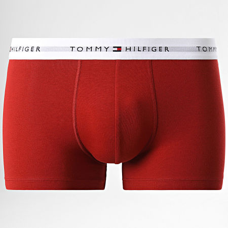 Tommy Hilfiger - Set di 5 boxer 3432 bianco blu navy rosso reale