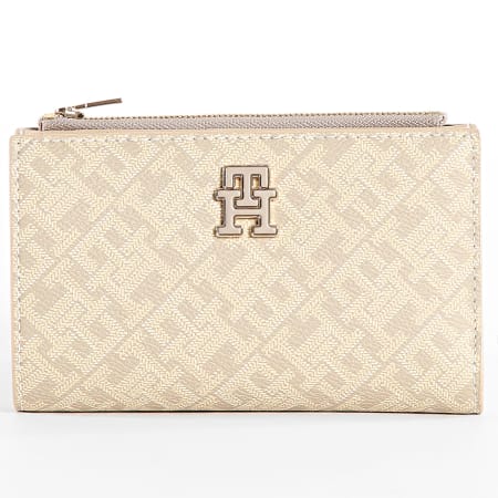 Tommy Hilfiger - Portefeuille Femme Monoplay Slim 6589 Beige