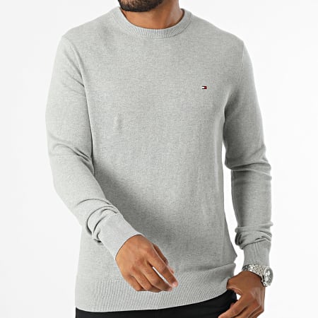 Tommy Hilfiger - Pima Organic Cotton Cashmere 8046 Trui Grijs