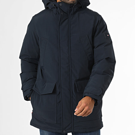 Tommy Hilfiger - Parka Capuche Rockie Down 6595 Bleu Marine