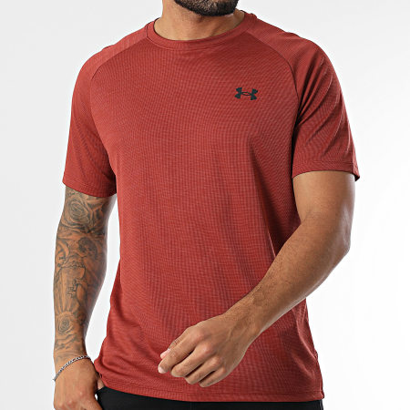 Under Armour Maglietta Tech Textured 1382796 Marrone Ryses