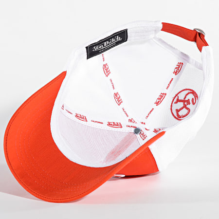 Von Dutch - Casquette Trucker B17 Orange Blanc