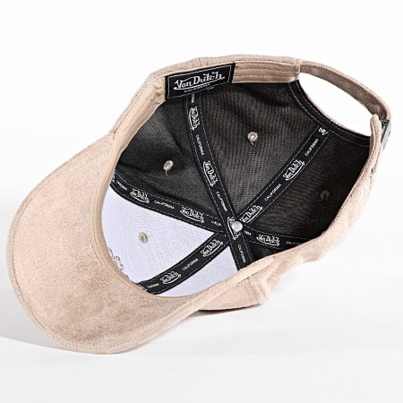 Von Dutch - Cappello in pelle scamosciata beige