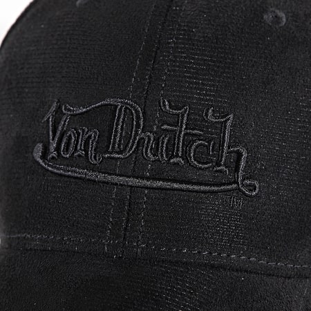 Von Dutch - Cappello in pelle scamosciata nera