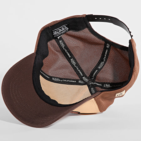 Von Dutch - Cappello Trucker Terry Log 01 Beige Camel Brown