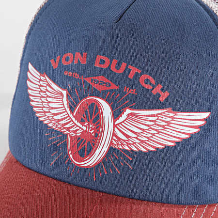 Von Dutch - VD-1-CT Gorra Trucker Gris Marino Rojo Ladrillo