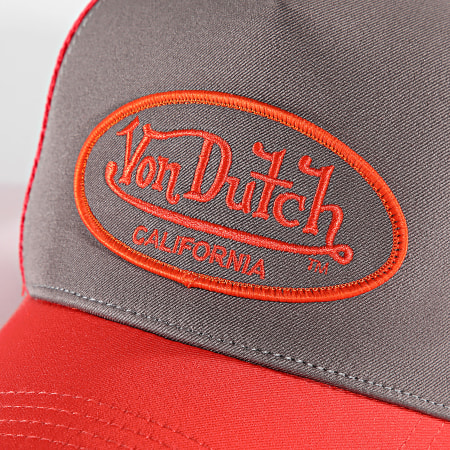 Von Dutch - Trucker Cap VD-1-CT Grijs Oranje Roze