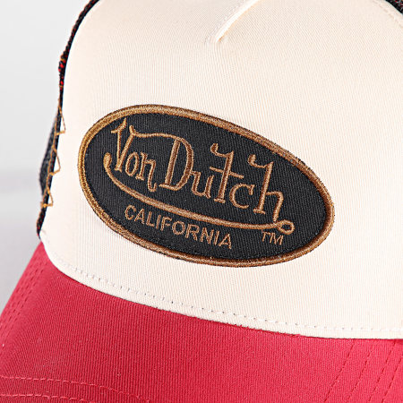 Von Dutch - Gorra Trucker VD-1-CT Beige Negro Rojo