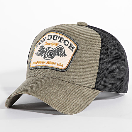 Von Dutch - Gorra Trucker VD-1-CT Caqui Verde Negro