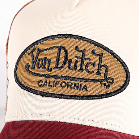 Von Dutch - Gorra Mubu Trucker Beige claro Burdeos Camel