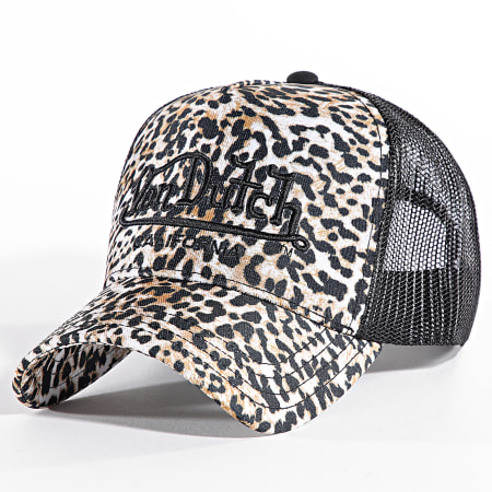 Von Dutch - Savane Leopard Trucker Cap Negro