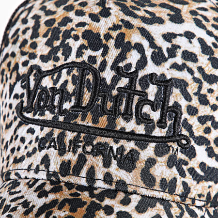 Von Dutch - Savane Leopard Trucker Cap Negro