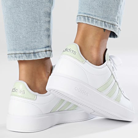 Adidas Sportswear - Sneakers Grand Court 2.0 da donna IH7343 Cloud White Linen Green Matte Silver