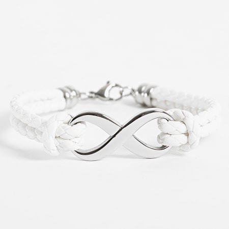 Frilivin - Witte Zilveren Armband