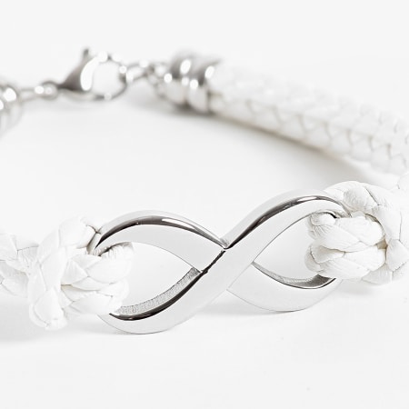 Frilivin - Witte Zilveren Armband