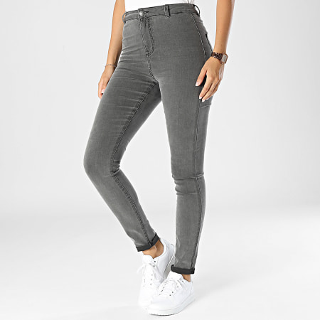 Noisy May - Jeans skinny Ella Donna Grigio antracite