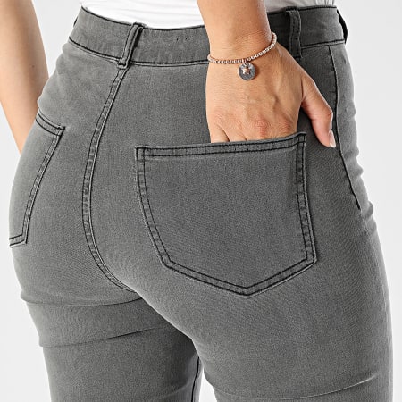 Noisy May - Jeans skinny Ella Donna Grigio antracite