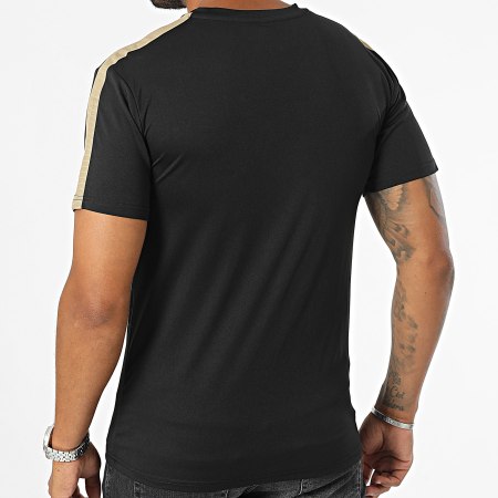 OM - Lifestyle M24028C Zwart Goud Gestreept T-shirt