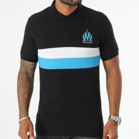 OM - Polo Manga Corta Abanico M24008C Negro