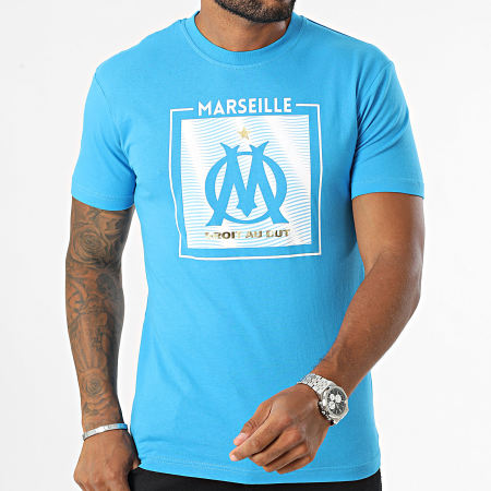 OM - Camiseta Big Logo M24005C Azul claro Oro