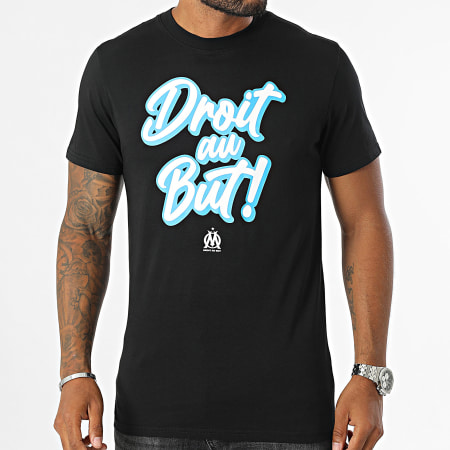 OM - T-shirt Fan Droit Au But M24002C Zwart