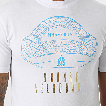 OM - Velodrome M24005C Wit Gouden T-shirts