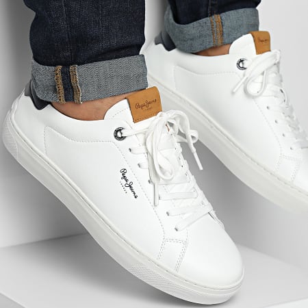 Pepe Jeans - Scarpe da ginnastica Camden Club PMS00020 Bianco di fabbrica