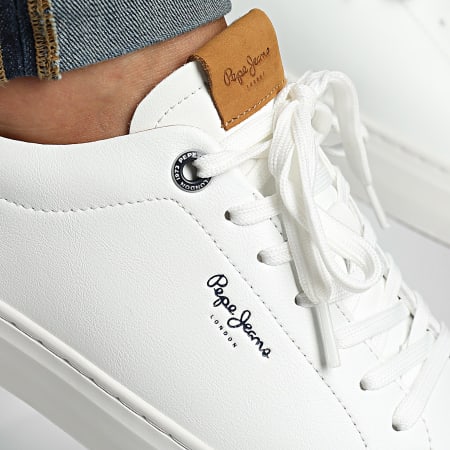 Pepe Jeans - Scarpe da ginnastica Camden Club PMS00020 Bianco di fabbrica