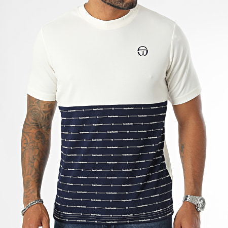 Sergio Tacchini - Ripasso T-shirt 40800 Beige Blauw Navy