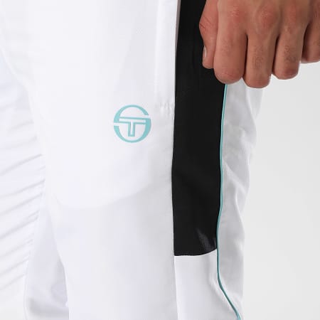 Sergio Tacchini - Pantalon Jogging A Bandes Abita 40814 Blanc