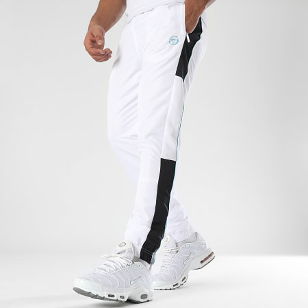 Sergio Tacchini - Pantalon Jogging A Bandes Abita 40814 Blanc