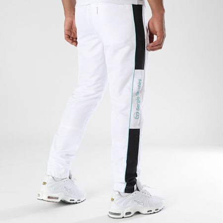 Sergio Tacchini - Pantalon Jogging A Bandes Abita 40814 Blanc