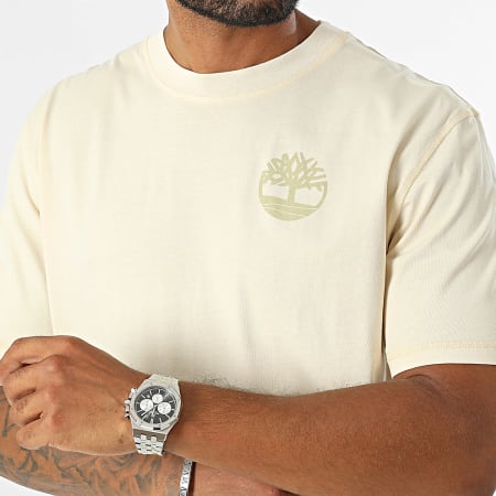 Timberland - Garment Dye Back Graphic Tee Shirt A6VN6 Beige