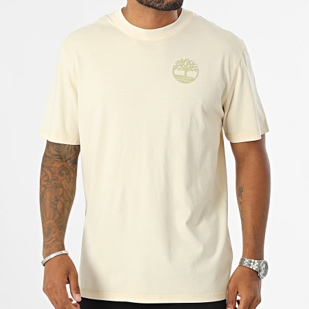 Timberland - Garment Dye Back Graphic Tee Shirt A6VN6 Beige