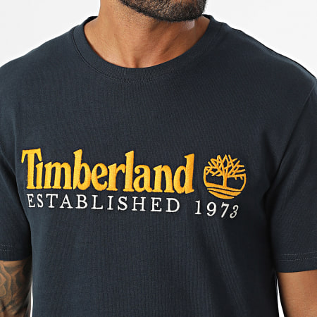 Timberland - Tee Shirt Established 1973 Embroidery Logo A6SE1 marineblauw