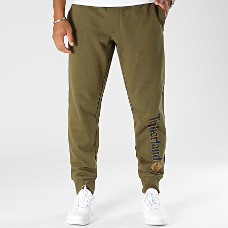 Timberland - Pantaloni da jogging con retro spazzolato A5YFB Verde Khaki