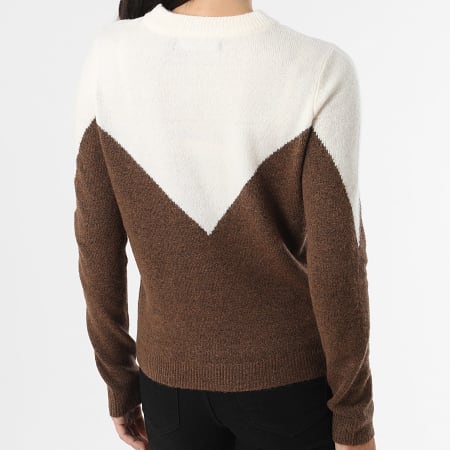 Vero Moda - Maglione Plaza Donna Beige Marrone